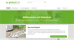 Desktop Screenshot of globuli.de